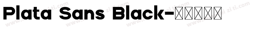 Plata Sans Black字体转换